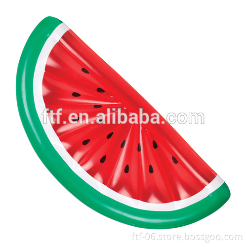PVC material inflatable red watermelon overwater floating mat